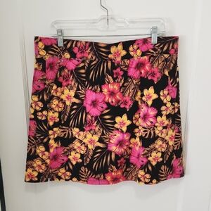 Sport Savvy Petite Tropical Skort Size Large